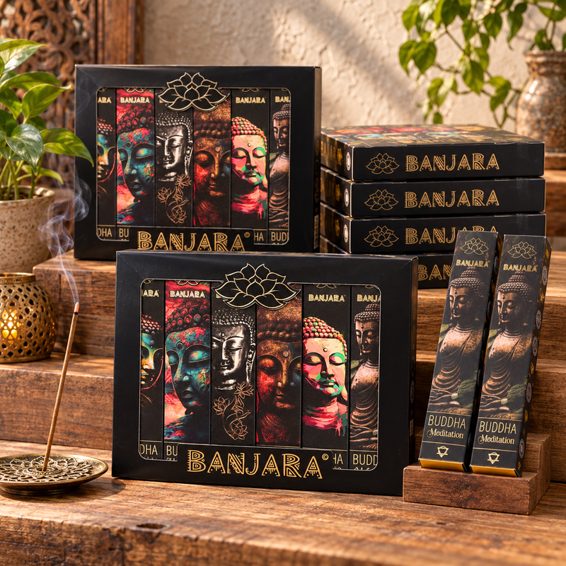 Banjara Buddha - Sada 6 ks - v krabičce