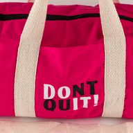 Sportovní taška Don't Quit – Třešňově růžová