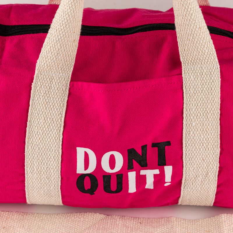 Sportovní taška Don't Quit – Třešňově růžová