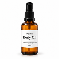 10x Organický Tělový Olej 50ml - Šípkový (Bez parfemace) - Bez etikety