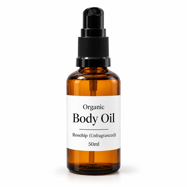 Organický Tělový Olej 50ml - Šípek (Bez Vůně) - Bez Etikety