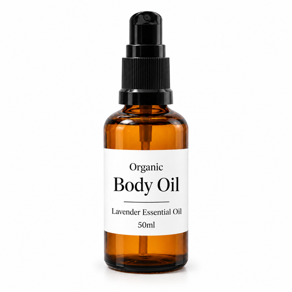 Organický Tělový Olej 50ml - Levandule - Bez Etikety