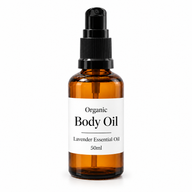 10x Organický Tělový Olej 50ml - Levandule - Bez Etikety