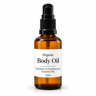 10x Organický Tělový Olej 50ml - Rozmarýn & Kadidlo - Bez Etikety