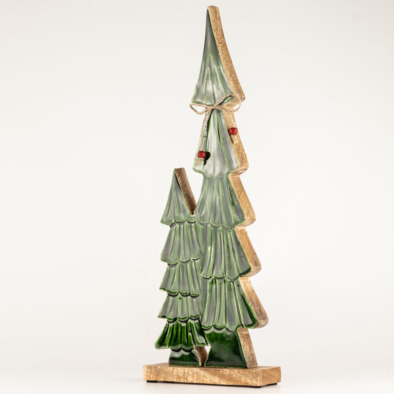 Lost in the Forest – Velká – Dvojité Smaltované Stromy – (45x15x2,5 cm)