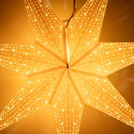Hvězdná Lampa – Klidná Krémová – Sedmicípá – 60 cm