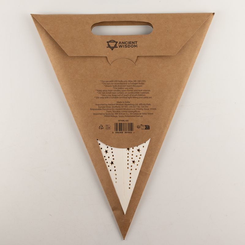 Hvězdná Lampa – Klasická Bílá – Sedmicípá – 60 cm