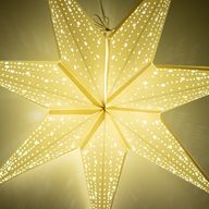 Hvězdná Lampa – Klasická Bílá – Sedmicípá – 60 cm