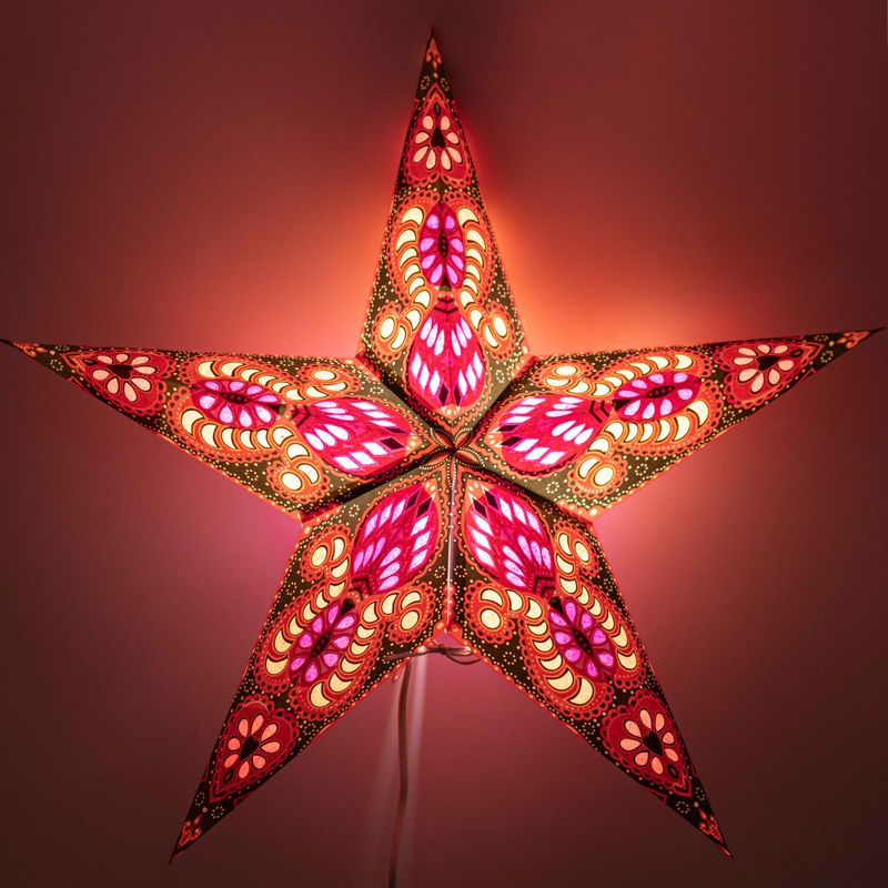 Hvězdná Lampa - Fire Festival Pěticípá - 60cm