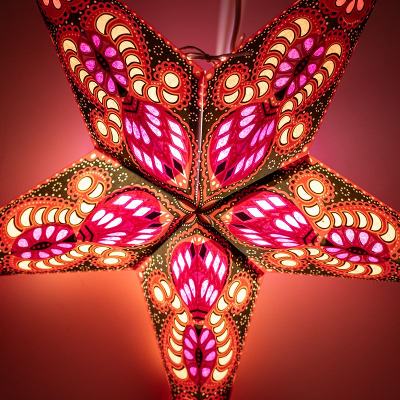 Hvězdná Lampa - Fire Festival Pěticípá - 60cm