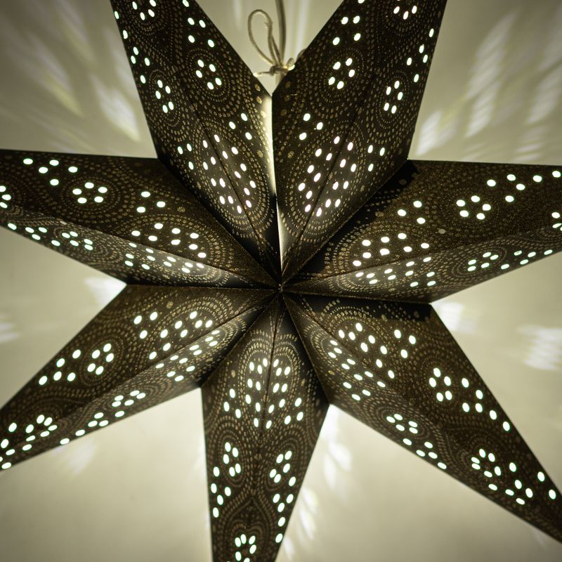 Hvězdná Lampa - Černá Polární Záře Sedmicípá - 60cm