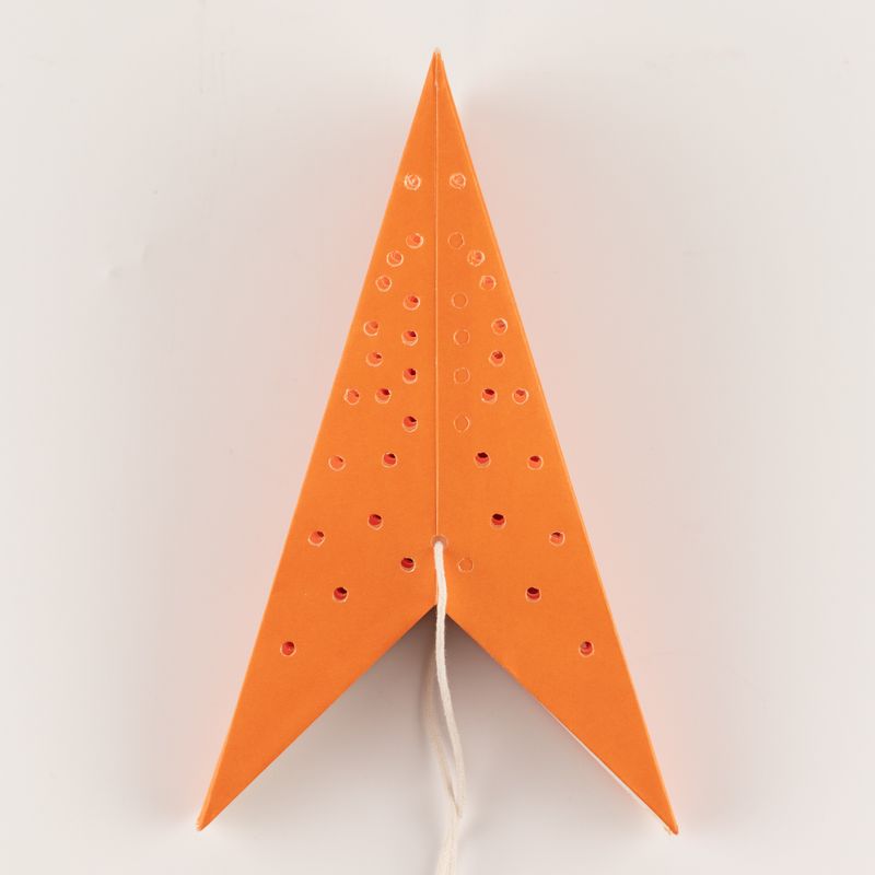 Hvězdná Lampa – Oranžová Světla Devíticípá – 45 cm