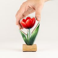 Dřevěné Pokojové Rostliny – Mini Tulipán