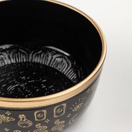 ALIGN - Černá Zpívající Mísa Sada - 15x7,5 cm