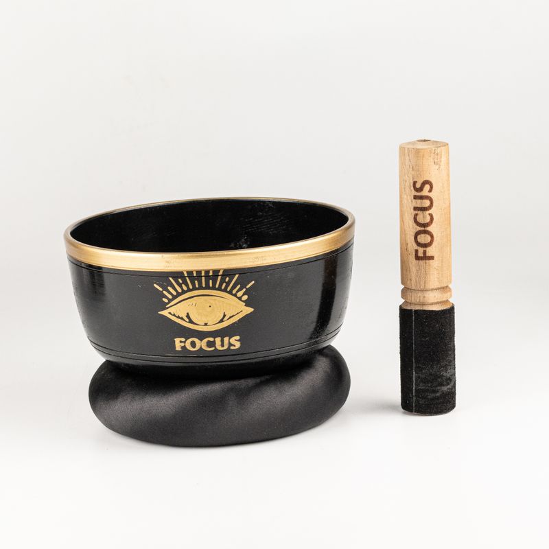 FOCUS - Sada Černých Zpívajících Mís - 15x7,5 cm