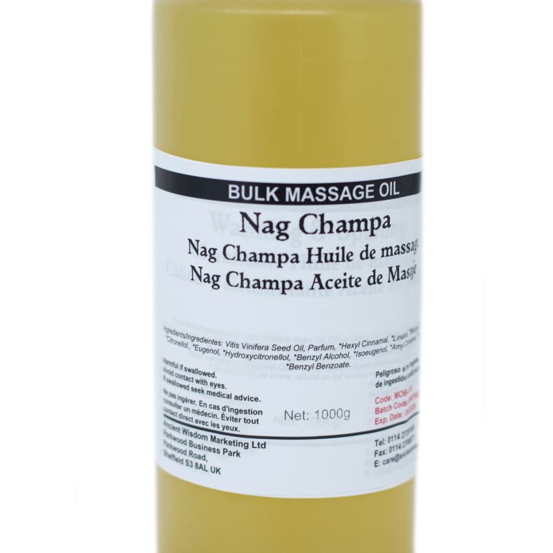 Koupelový a Masážní Olej - Nag Champa - 1 Kg