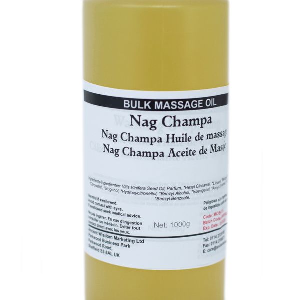 Koupelový a Masážní Olej - Nag Champa - 1 Kg