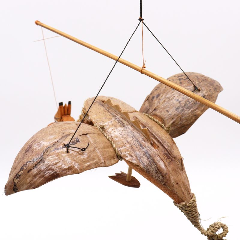 Závěsný Létající Drak - Přírodní - 37 cm