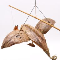 Závěsný Létající Drak - Přírodní - 37 cm