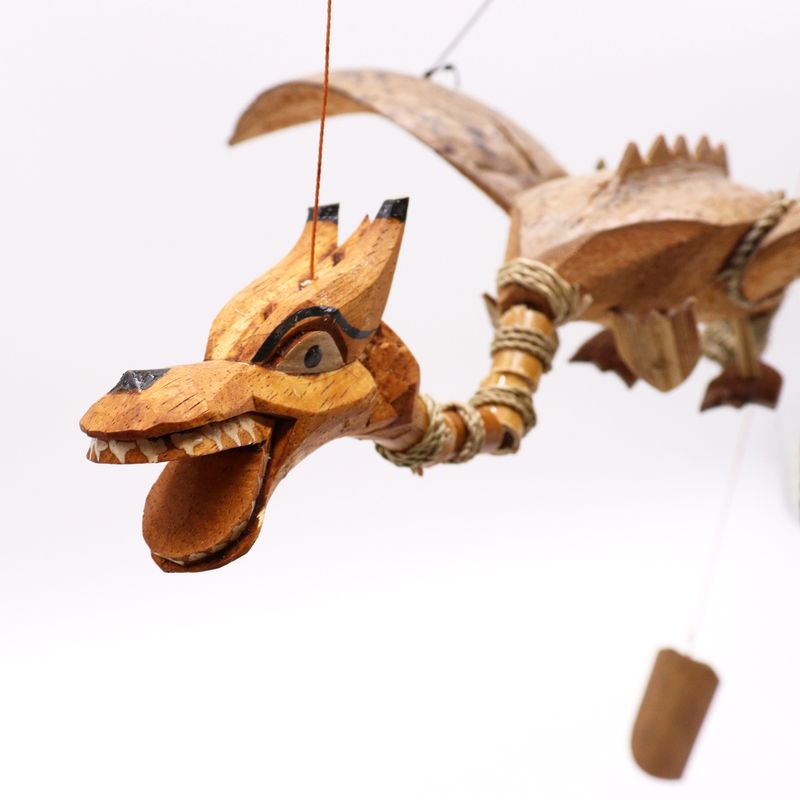 Závěsný Létající Drak - Přírodní - 37 cm