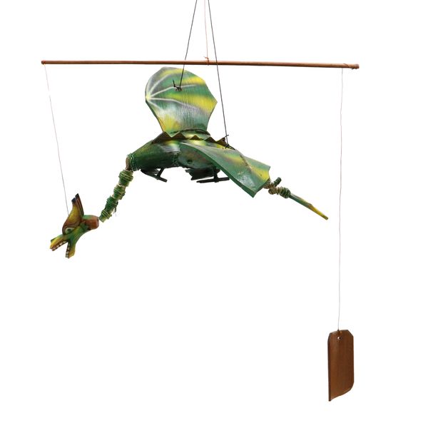 Závěsný Létající Drak - Zelený - 37 cm