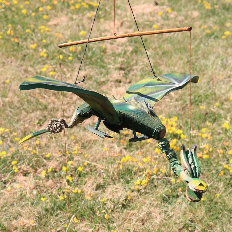 Závěsný Létající Drak - Zelený - 37 cm
