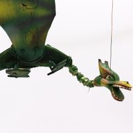 Závěsný Létající Drak - Zelený - 37 cm