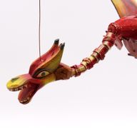 Závěsný Létající Drak - Červený - 37 cm