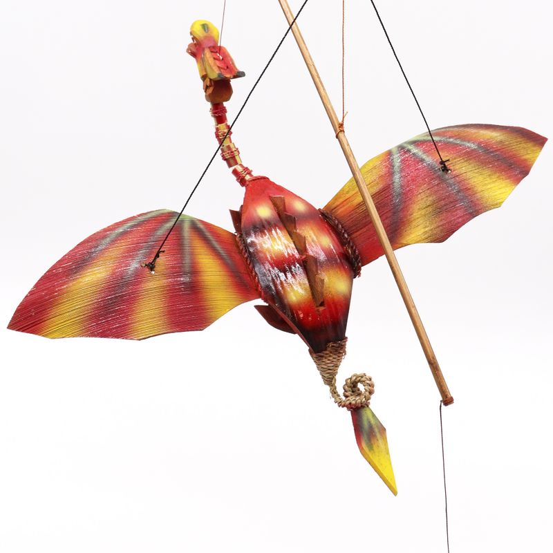 Závěsný Létající Drak - Červený - 37 cm