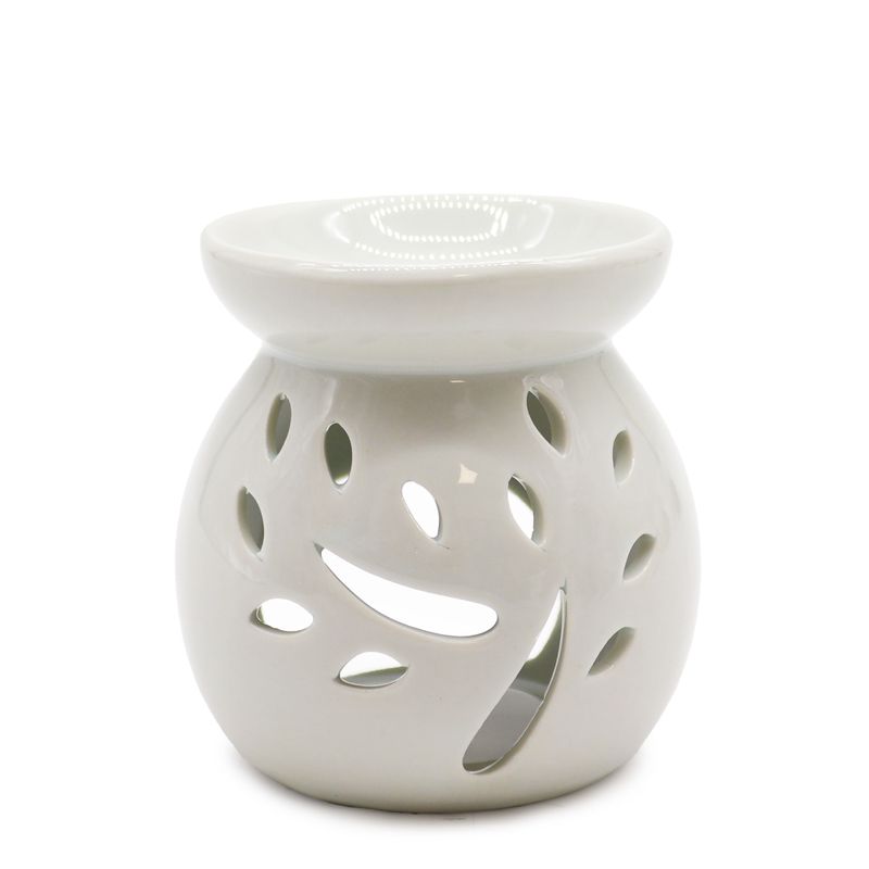 MALÁ Klasická Bílá Aroma Lampa - Výřez Strom
