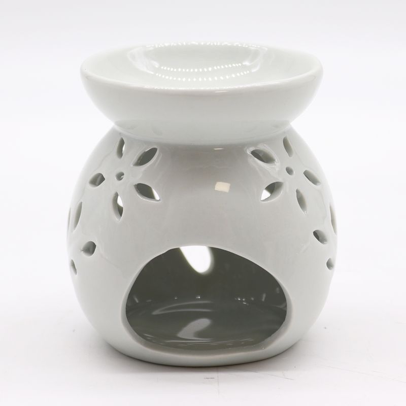 VELKÁ Klasická Bílá Aroma Lampa - Výřez Strom