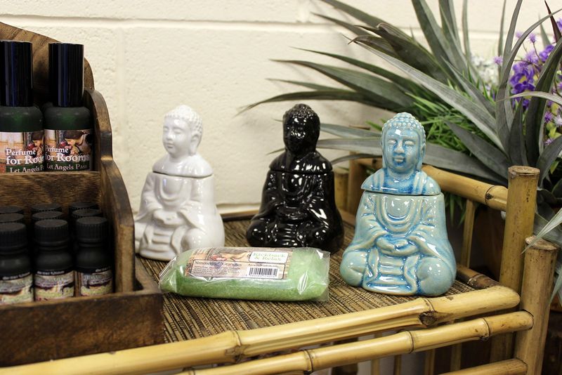 Aroma Lampa Sedící Buddha - Černá