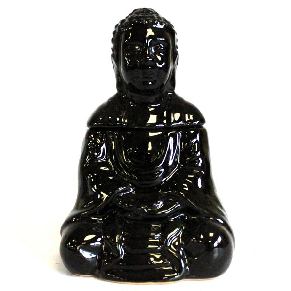 Aroma Lampa Sedící Buddha - Černá