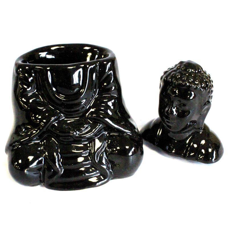 Aroma Lampa Sedící Buddha - Černá