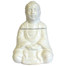 Aroma Lampa Sedící Buddha - Bílá