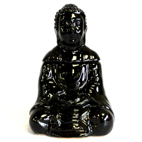 Aroma Lampa Sedící Buddha - Černá