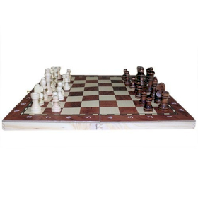 Školské Šachy a  Backgammon - 34cm