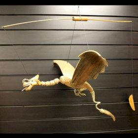 Závěsný Létající Drak - Přírodní - 46 cm