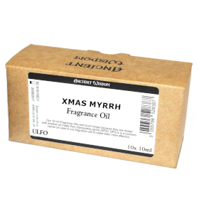 10x 10 ml Vonný Olej BEZ Etikety Vánoční Myrha