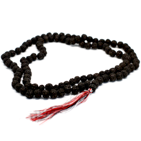 3x 108 Rudraksha Mala - Tmavý