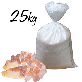 Růžová Himalájská Sůl - Středně Velké Kusy Krystalů - 25kg