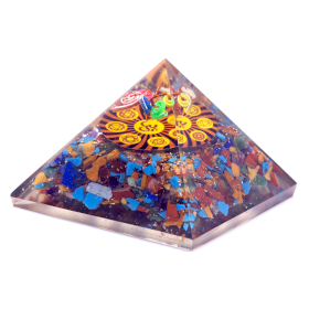 Orgonitová Pyramida - Om Chakra - 70 mm