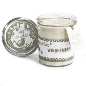6x Svíčka v Zavařovací Sklenici - Windermere