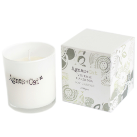 200g Sójová Votivní Svíčka v Dárkovém Balení - Vintage Gardenia