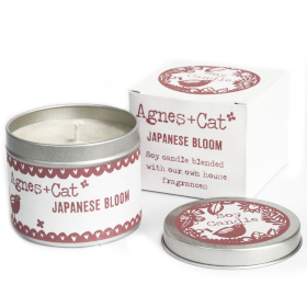 200g Svíčka v Plechovce - Dárkové Balení - Japonská Květina