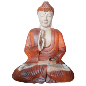 Ručně Vyřezávaná Socha Buddhy - Učící Přenos- 30cm