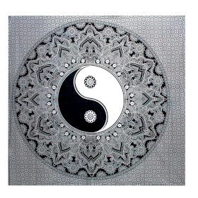 Black & White Přehoz na Postel (Dvojlůžko) - Yin Yang