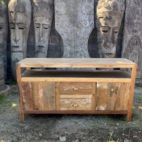 Velký TV Stůl - Recyklované Dřevo