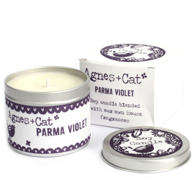 6x Svíčky v Plechovce - Parma Violet