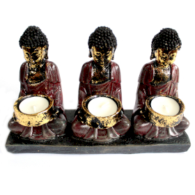 Antický Buddha - Svícen - Oddaná Trojice